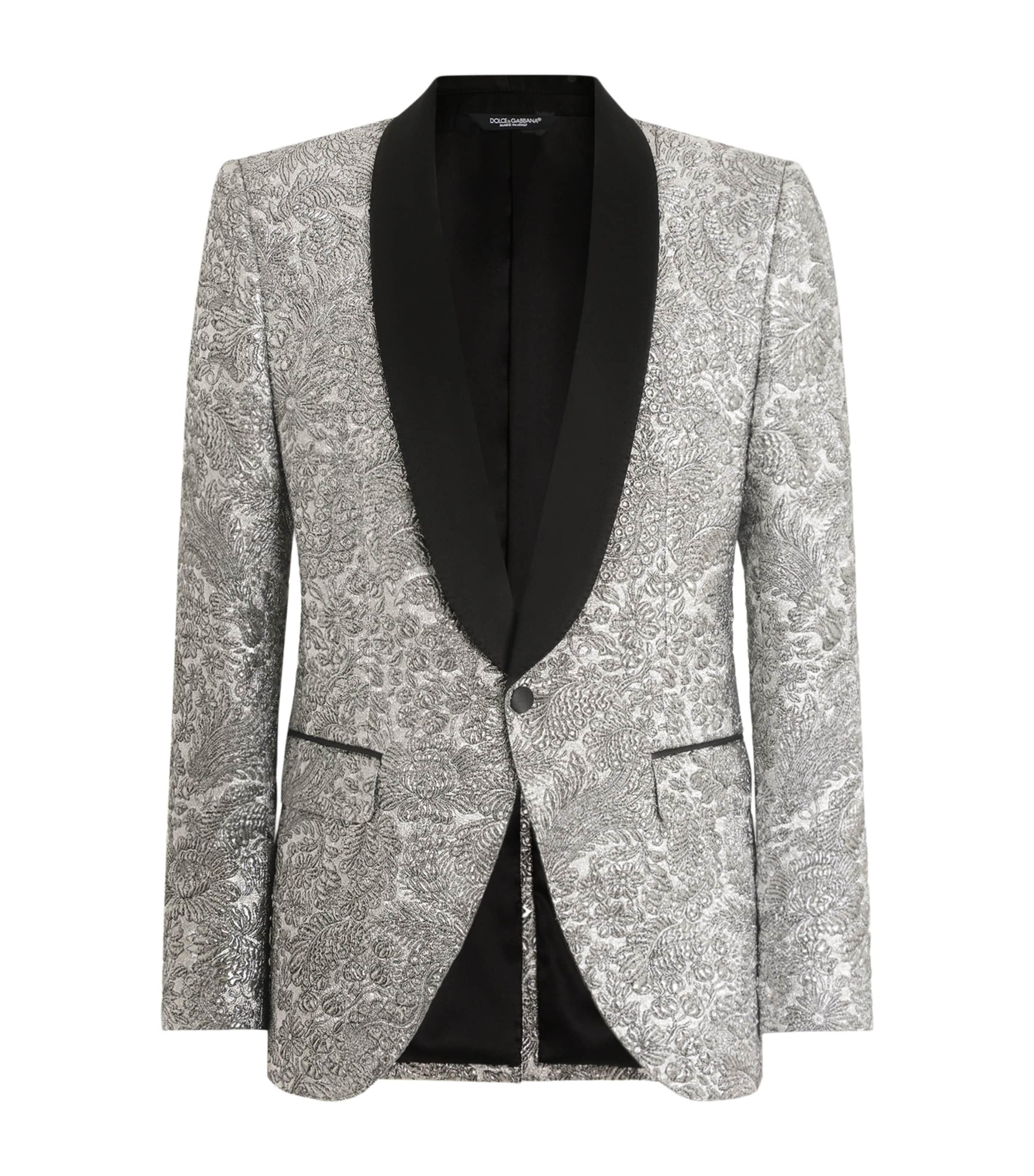 Dolce&Gabbana Floral Lamé Blazer by DOLCE&GABBANA