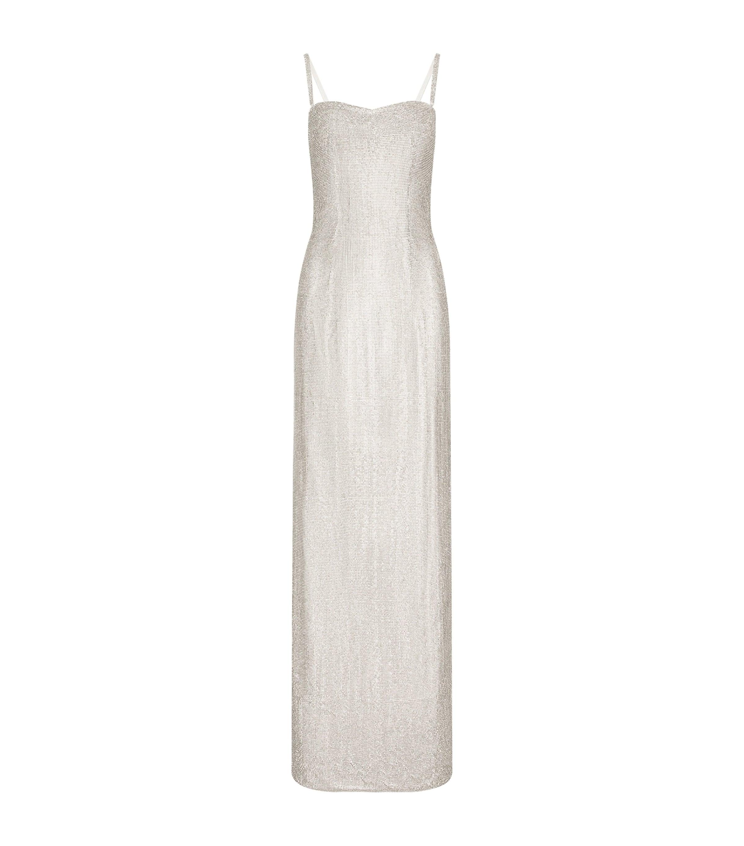 Dolce&Gabbana KIM DOLCE&GABBANA Crystal Mesh Slip Dress by DOLCE&GABBANA