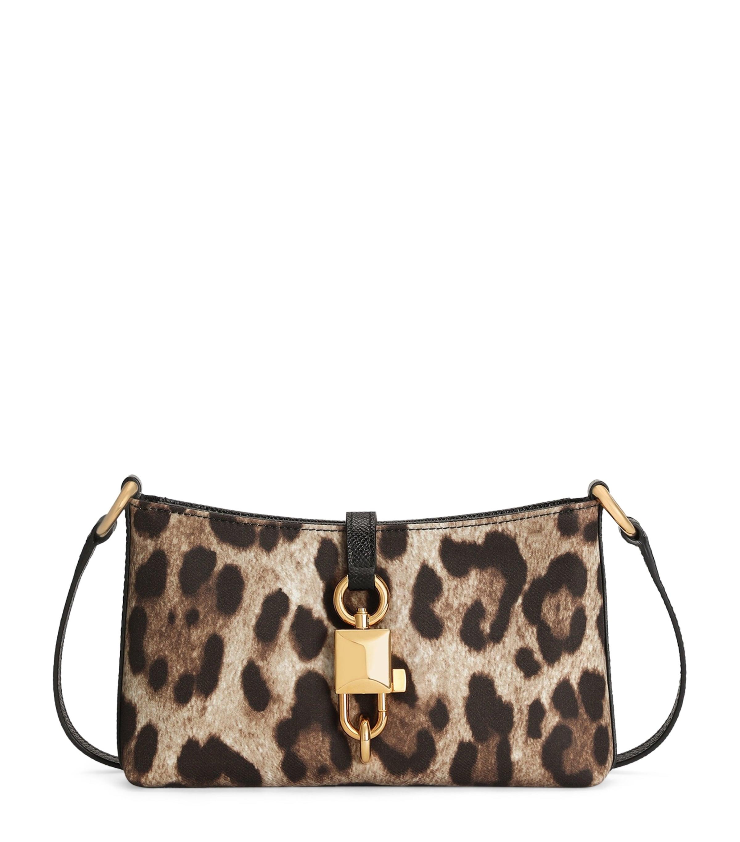 Dolce&Gabbana Leopard-Print Lock Shoulder Bag by DOLCE&GABBANA
