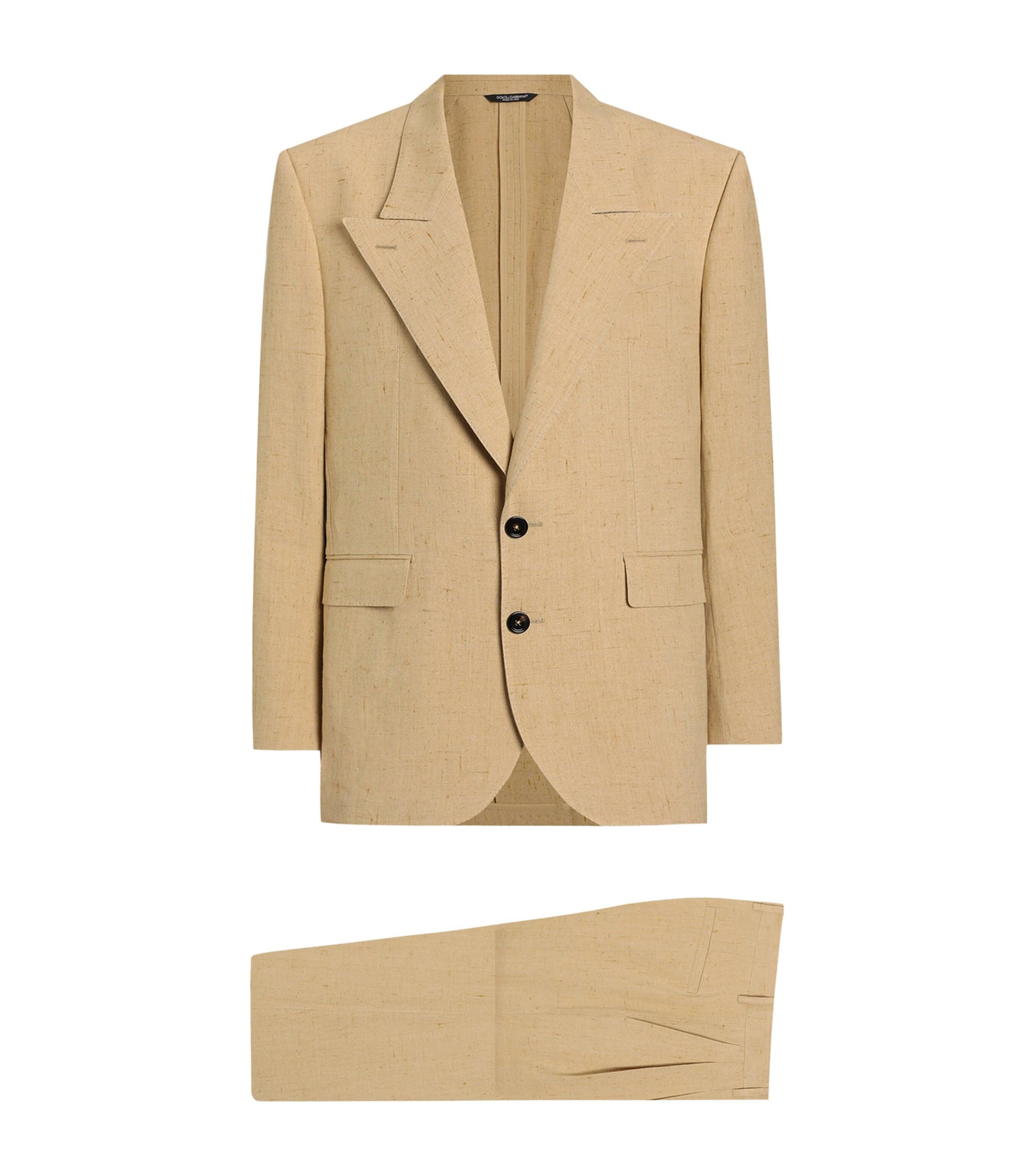 Dolce&Gabbana Linen-Silk Blend 2-Piece Suit by DOLCE&GABBANA