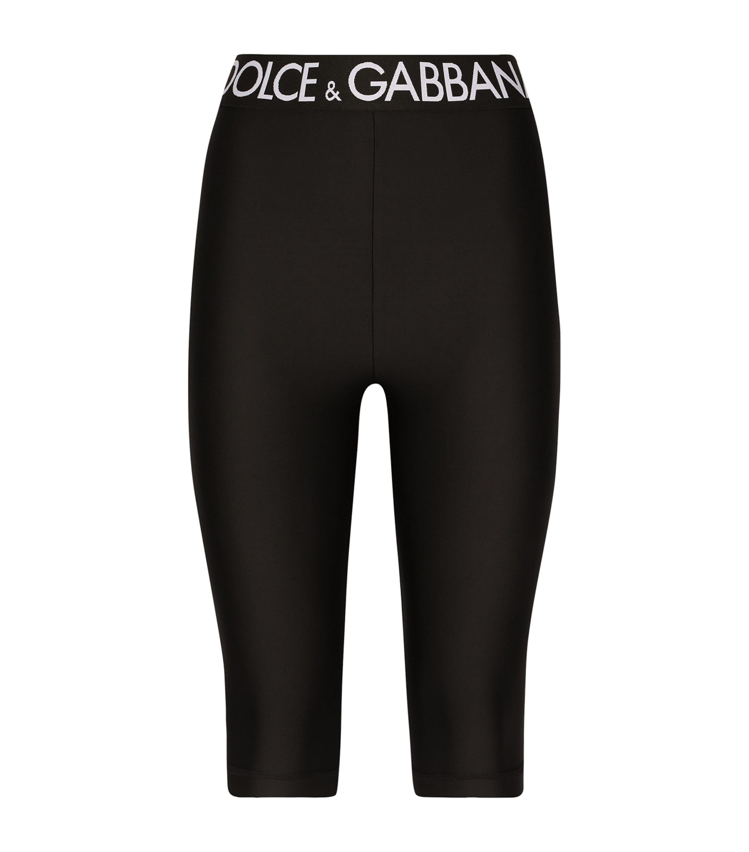 Dolce&Gabbana Logo Waistband Short Leggings by DOLCE&GABBANA