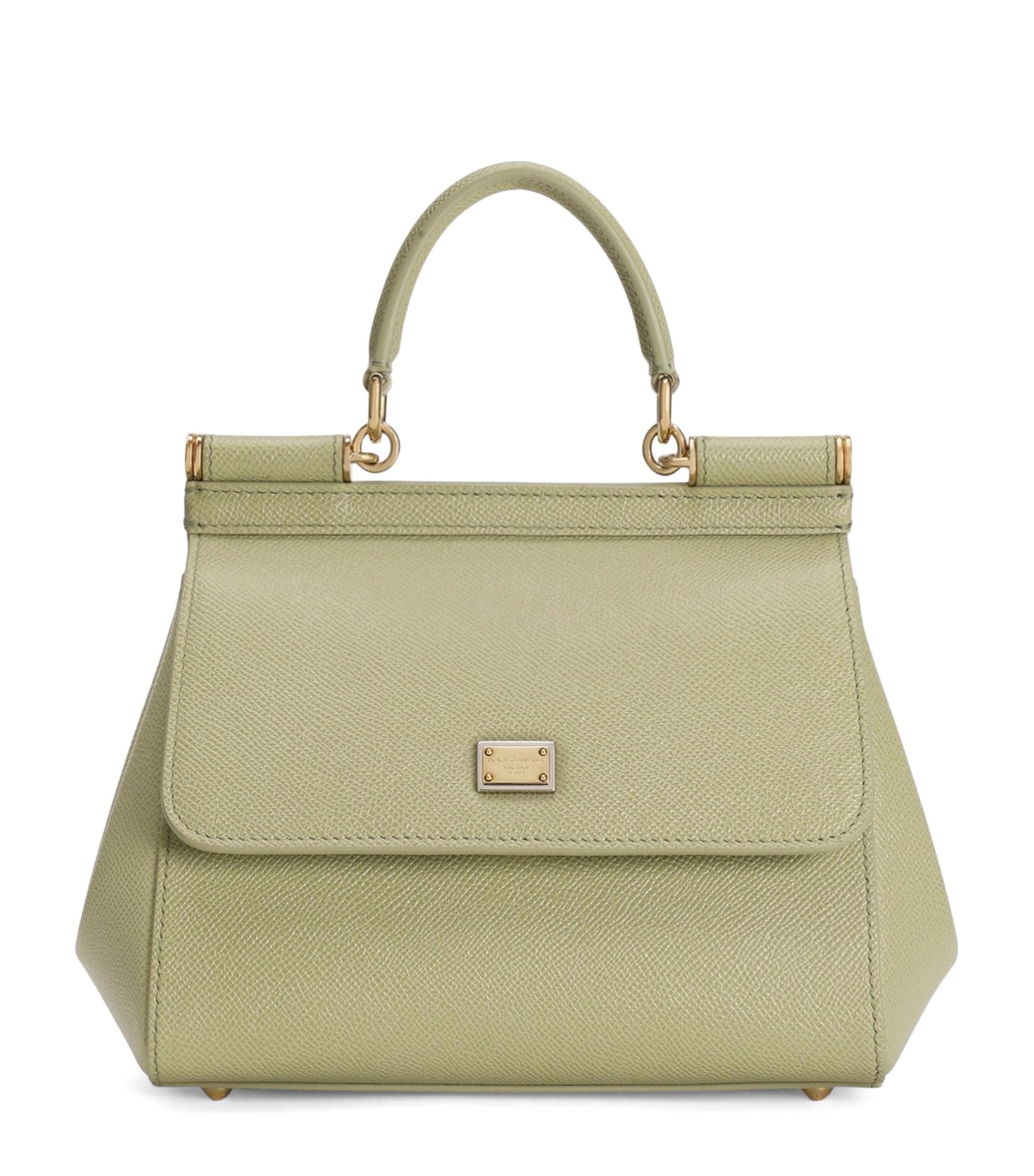 Dolce&Gabbana Medium Leather Sicily Top-Handle Bag by DOLCE&GABBANA
