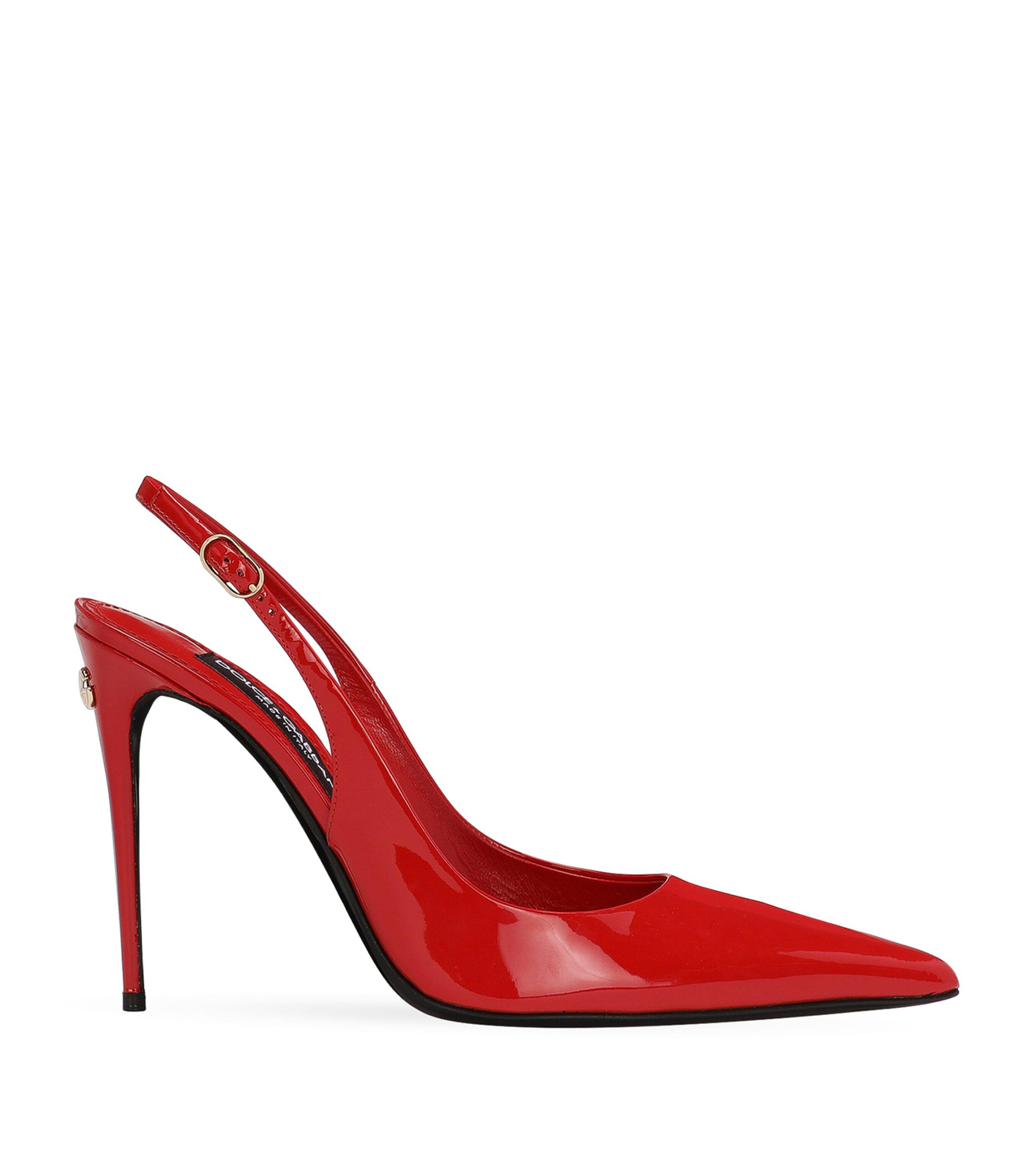 Dolce&Gabbana Patent Leather Slingbacks 105 by DOLCE&GABBANA