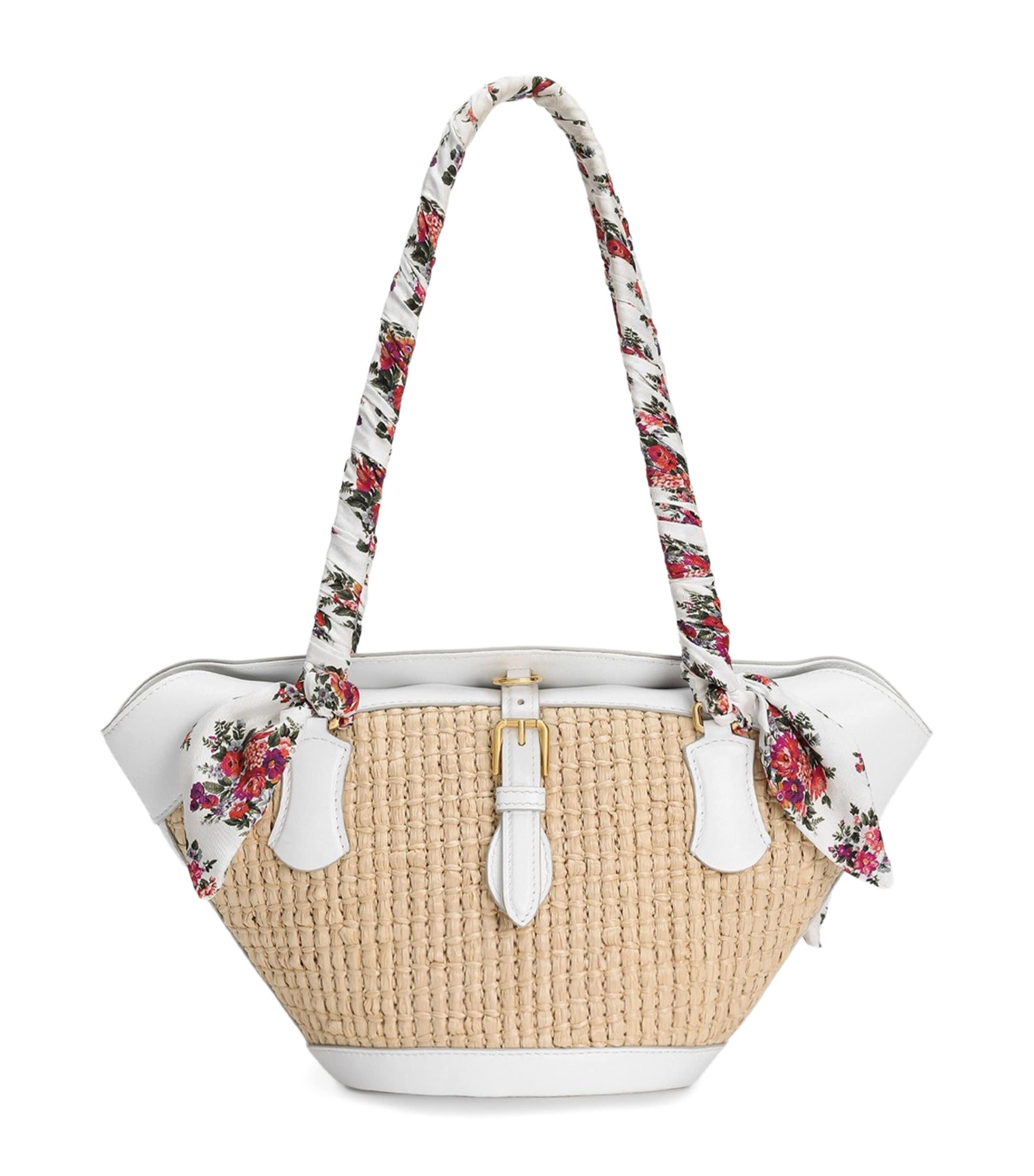 Dolce&Gabbana Raffia Capri Coppa Shoulder Bag by DOLCE&GABBANA