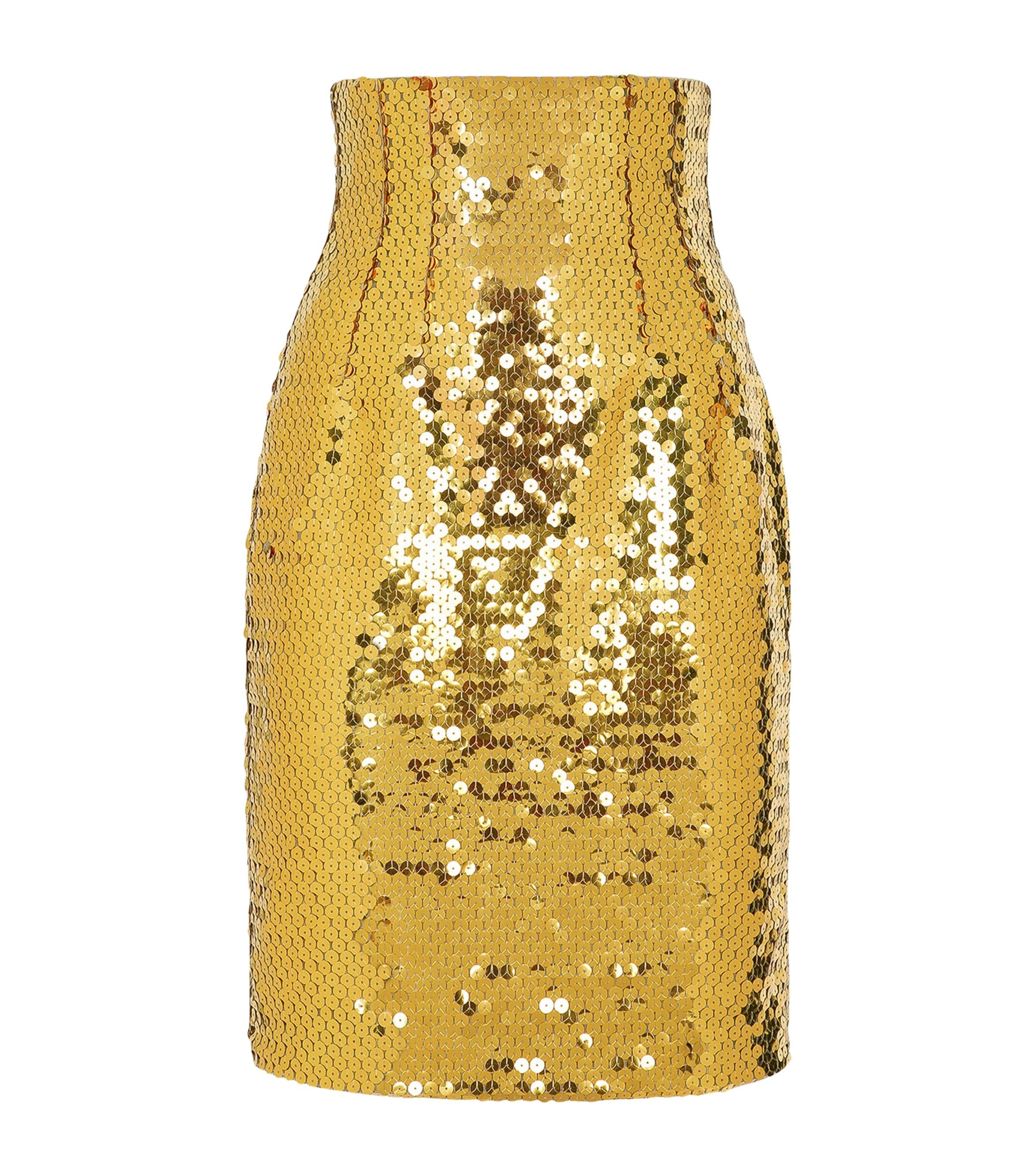 Dolce&Gabbana Sequinned Mini Skirt by DOLCE&GABBANA