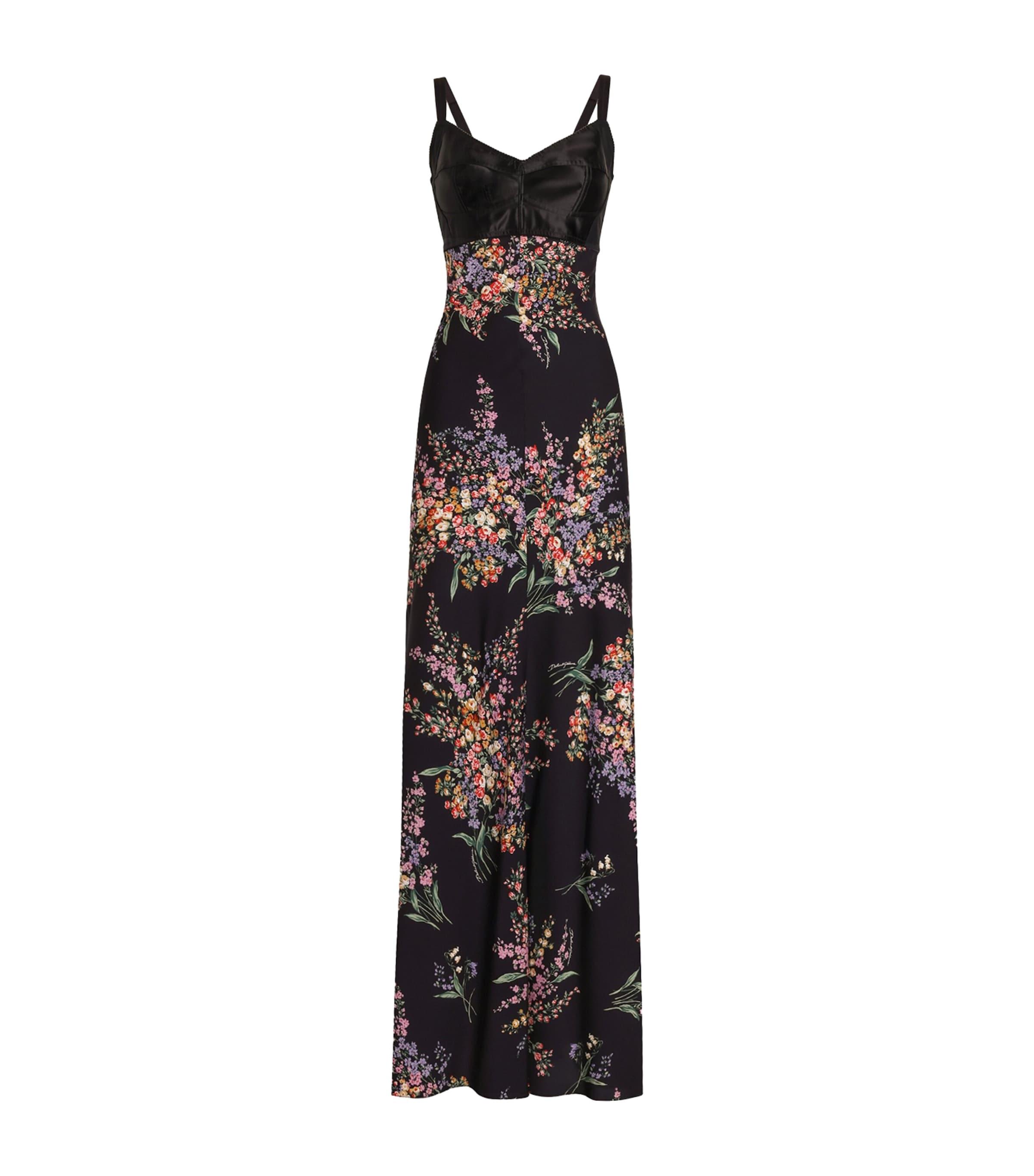 Dolce&Gabbana Silk-Blend Floral Maxi Dress by DOLCE&GABBANA