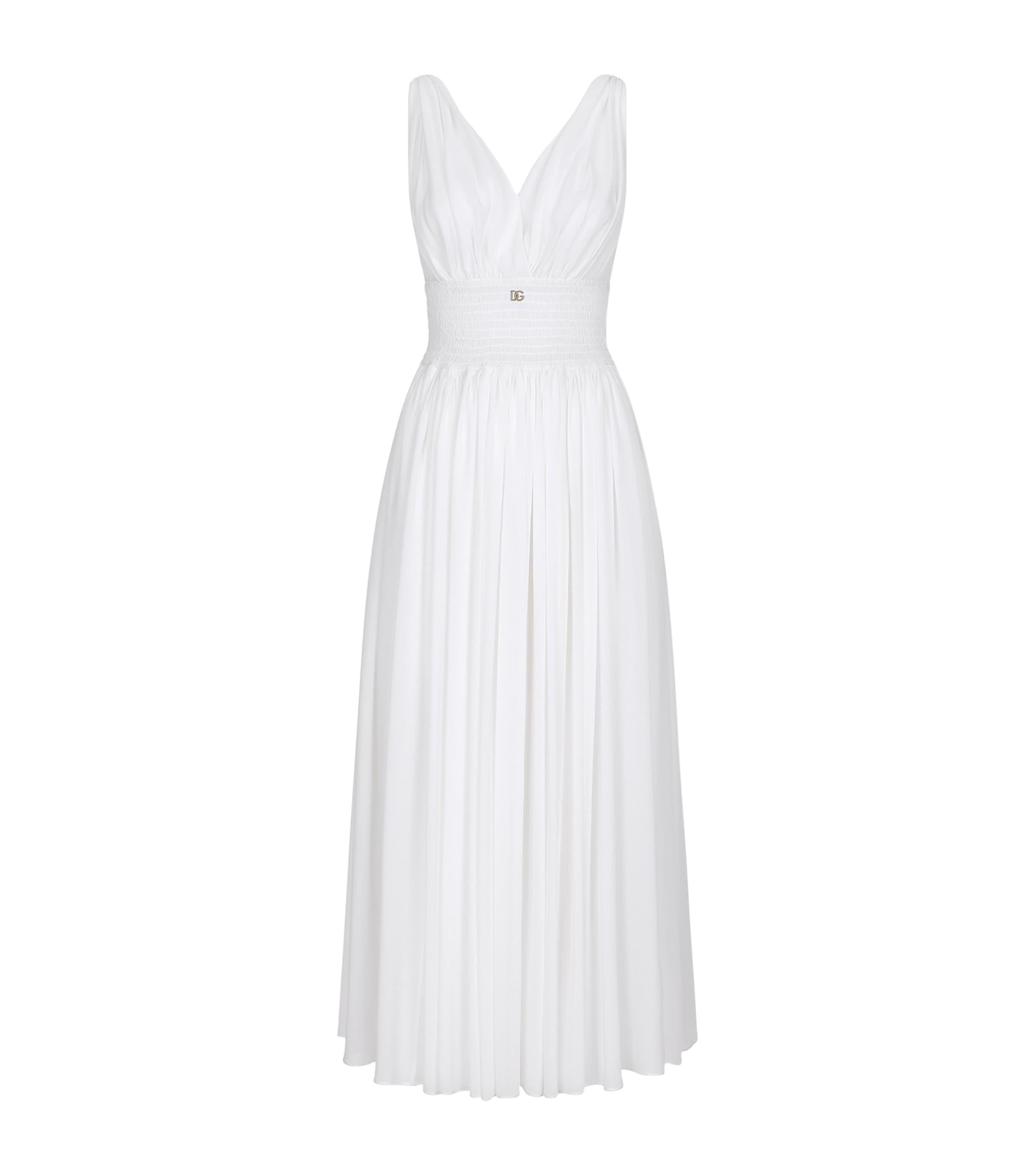 Dolce&Gabbana Silk DG Millennials Midi Dress by DOLCE&GABBANA