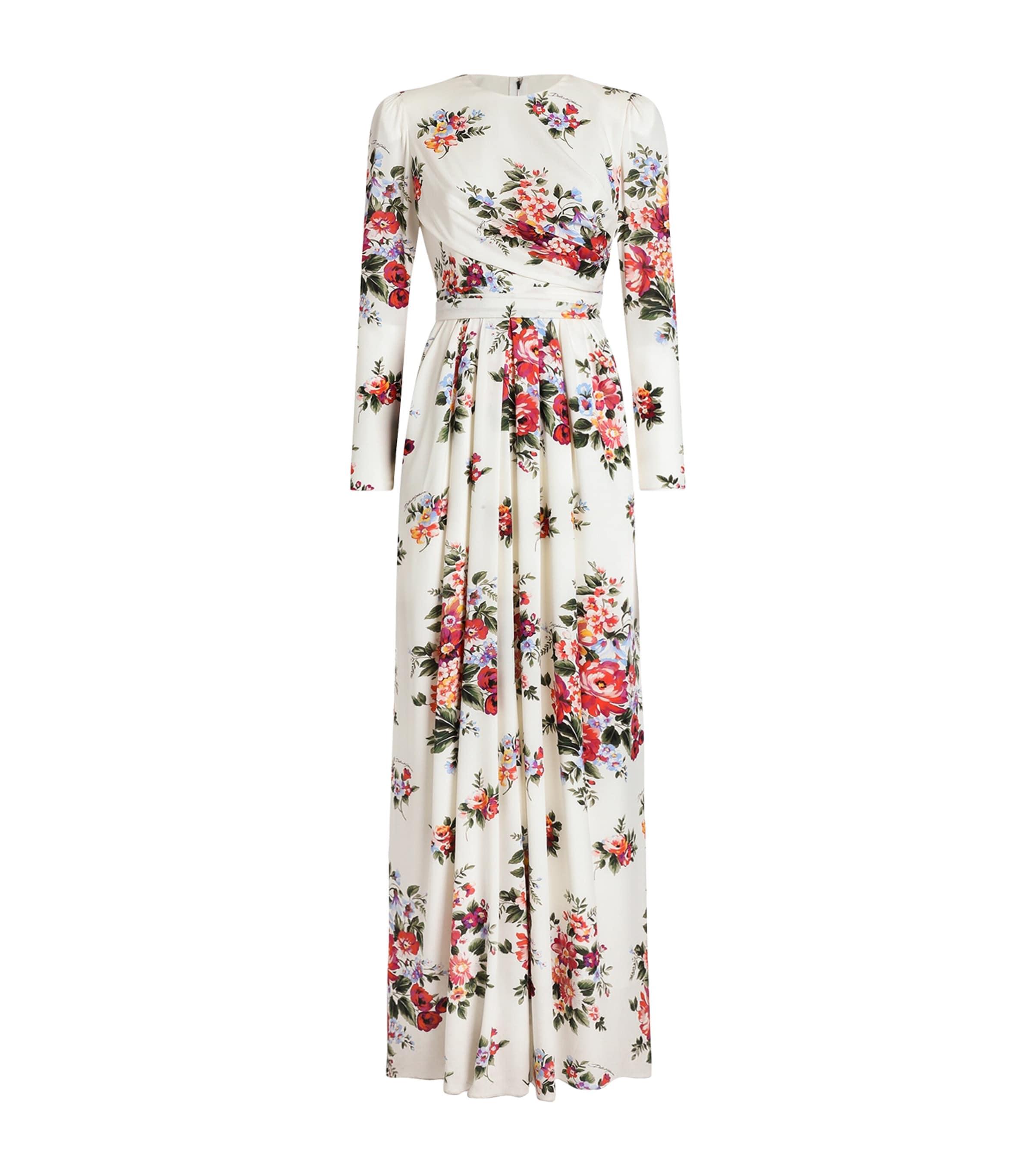 Dolce&Gabbana Silk Floral Maxi Dress by DOLCE&GABBANA