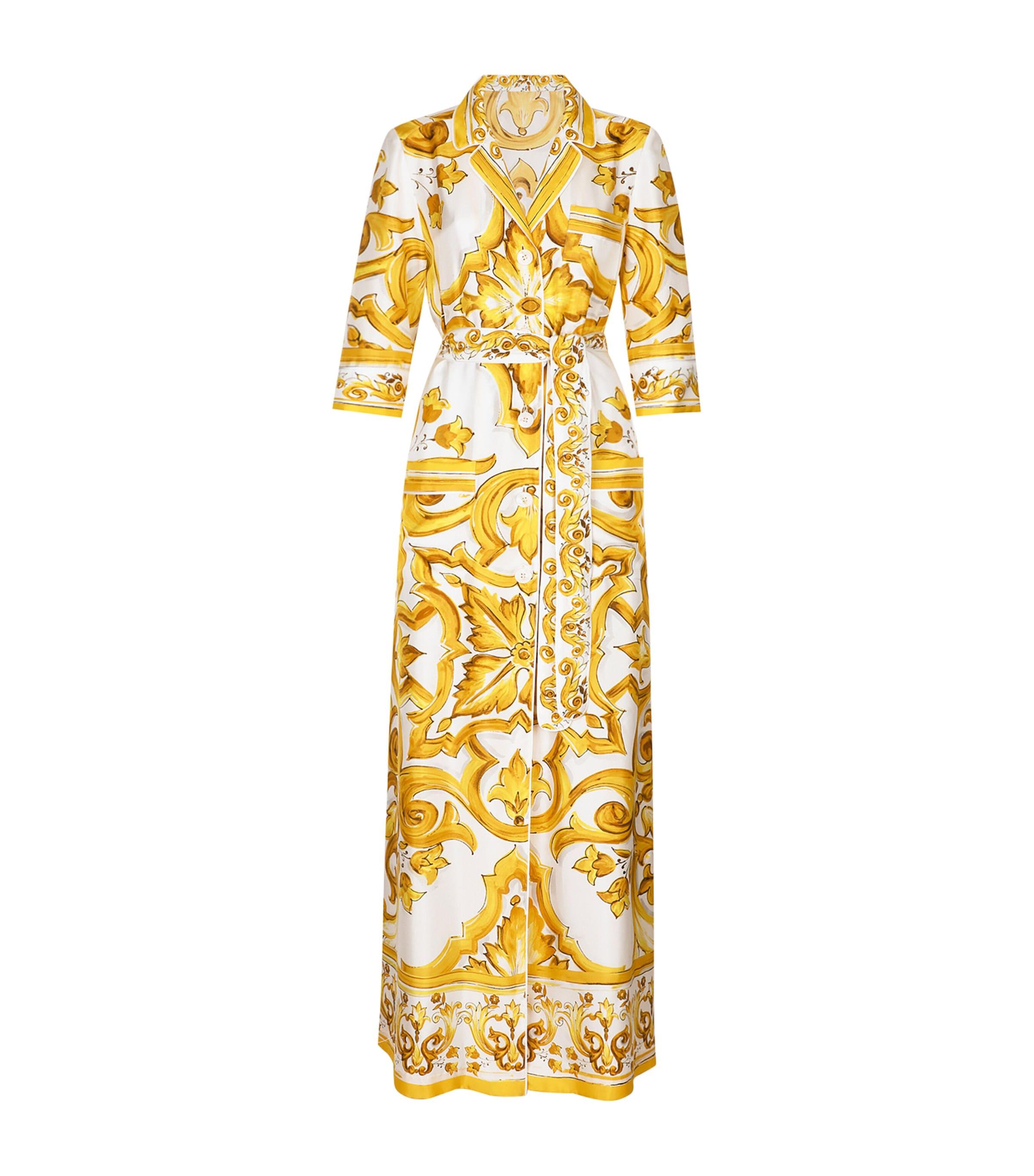 Dolce&Gabbana Silk Printed Maxi Dress by DOLCE&GABBANA