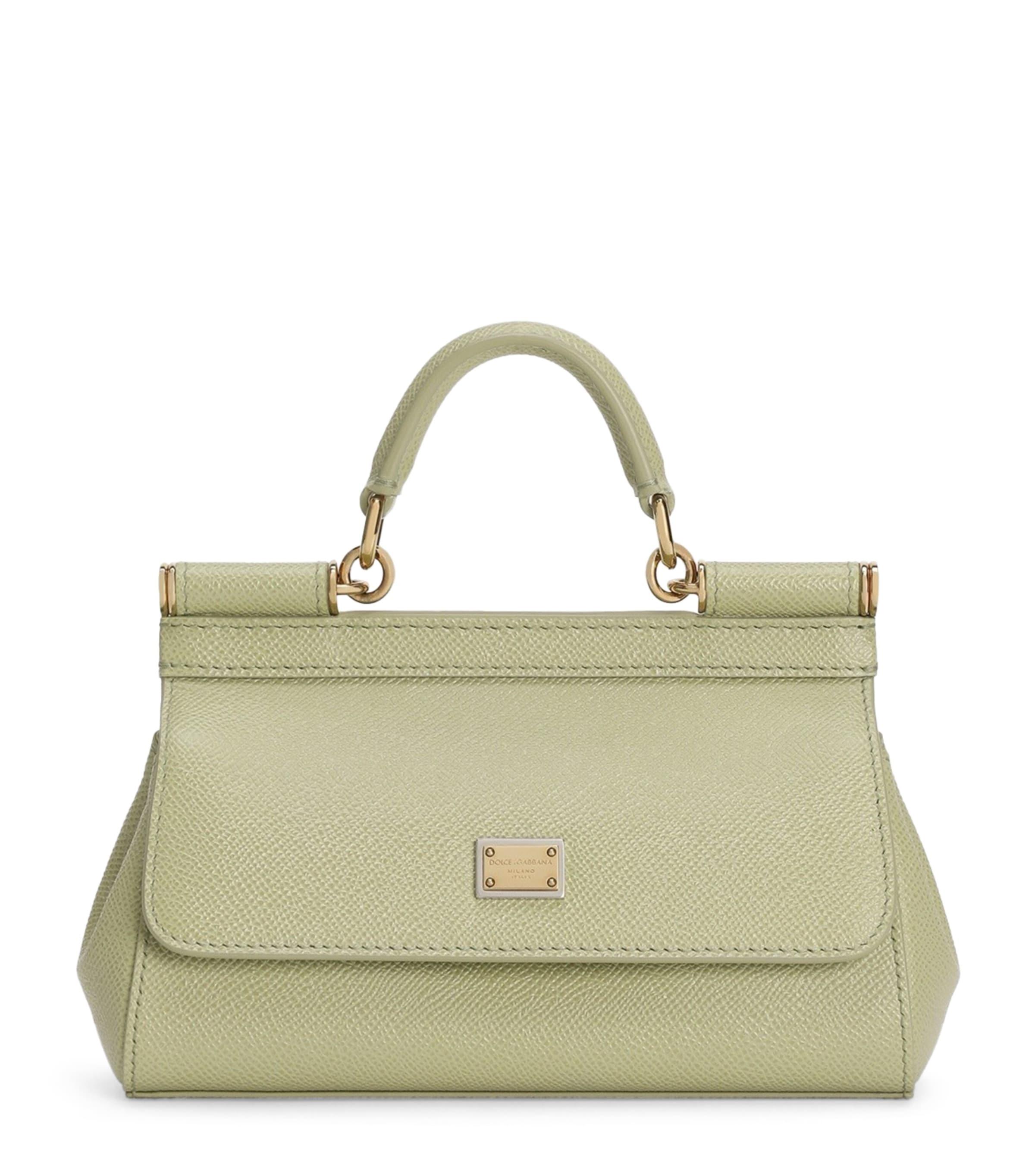Dolce&Gabbana Small Leather Sicily Top-Handle Bag by DOLCE&GABBANA