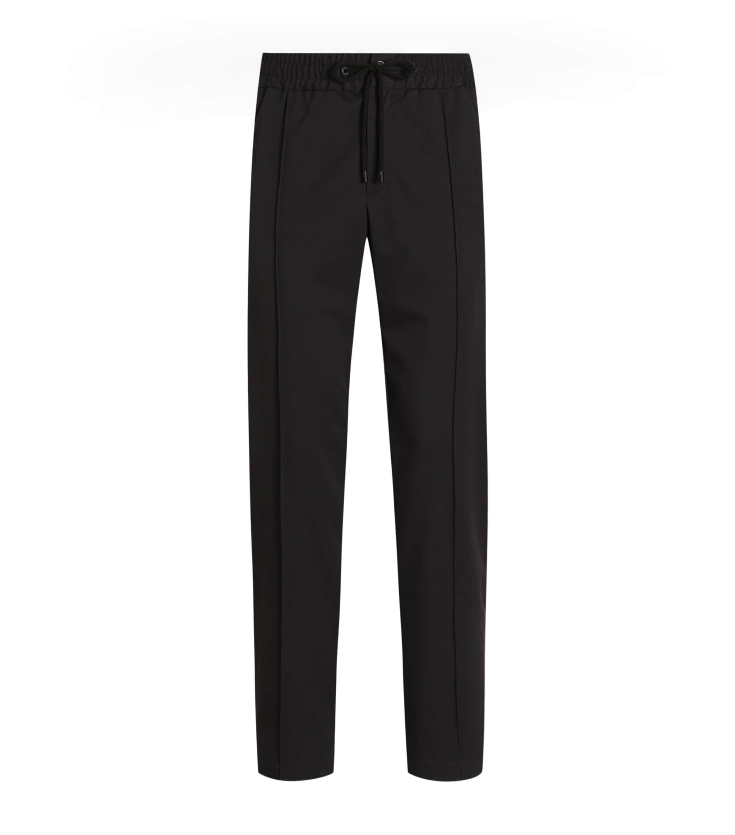 Dolce&Gabbana Virgin Wool-Blend Drawstring Straight Trousers by DOLCE&GABBANA