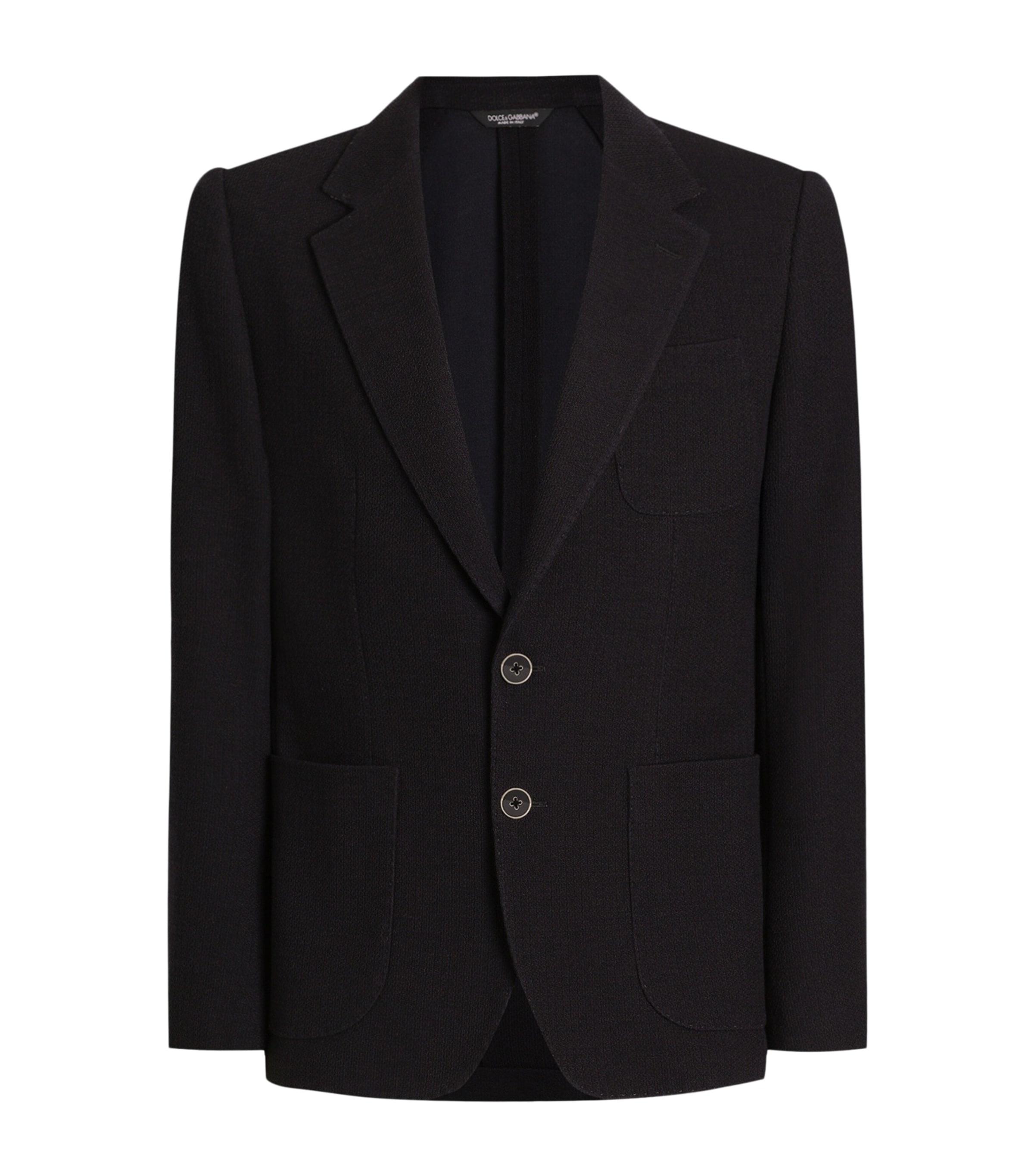Dolce&Gabbana Virgin Wool-Cotton Blazer by DOLCE&GABBANA