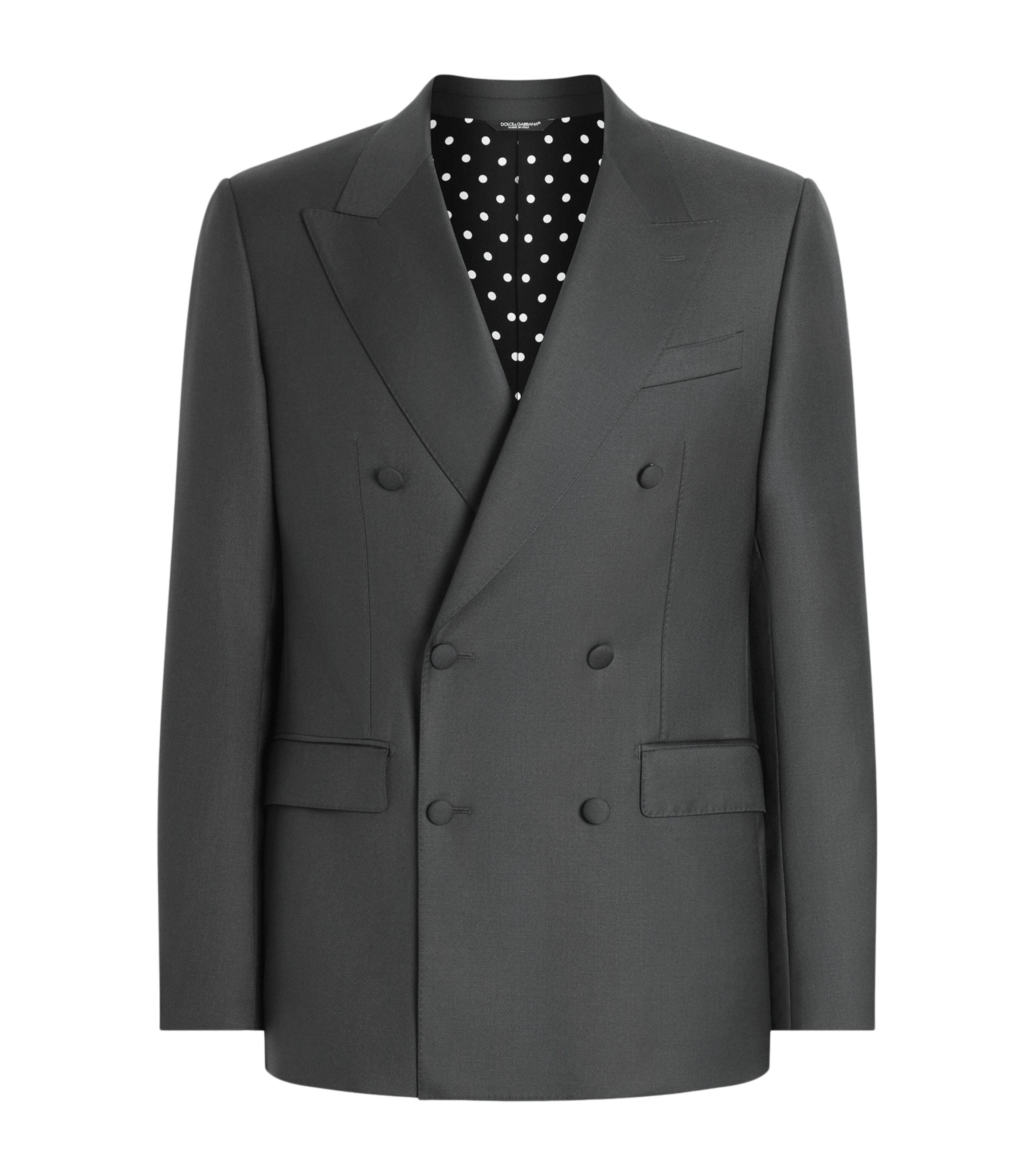 Dolce&Gabbana Virgin Wool Double-Breasted Blazer by DOLCE&GABBANA