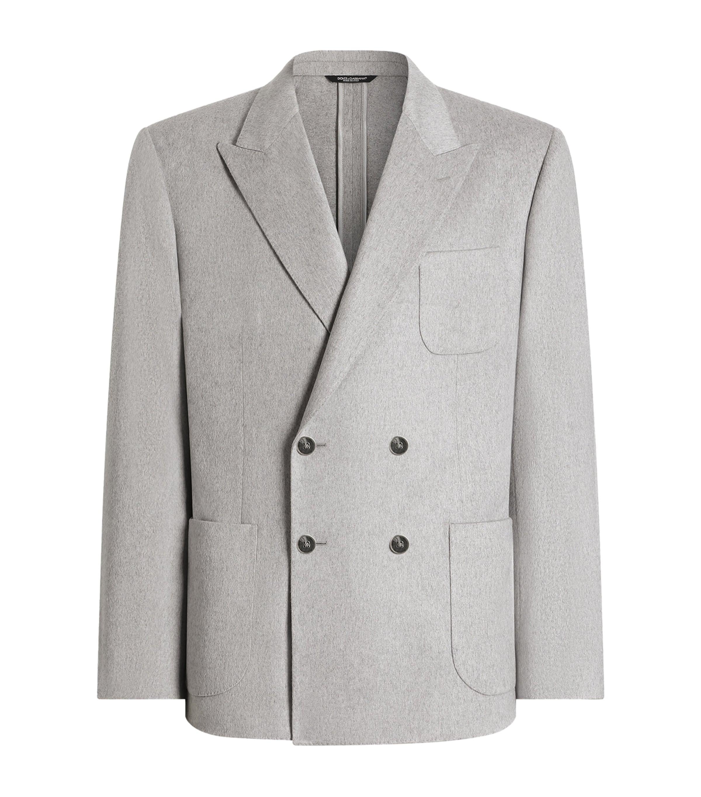 Dolce&Gabbana Virgin Wool Double-Breasted Jacket by DOLCE&GABBANA
