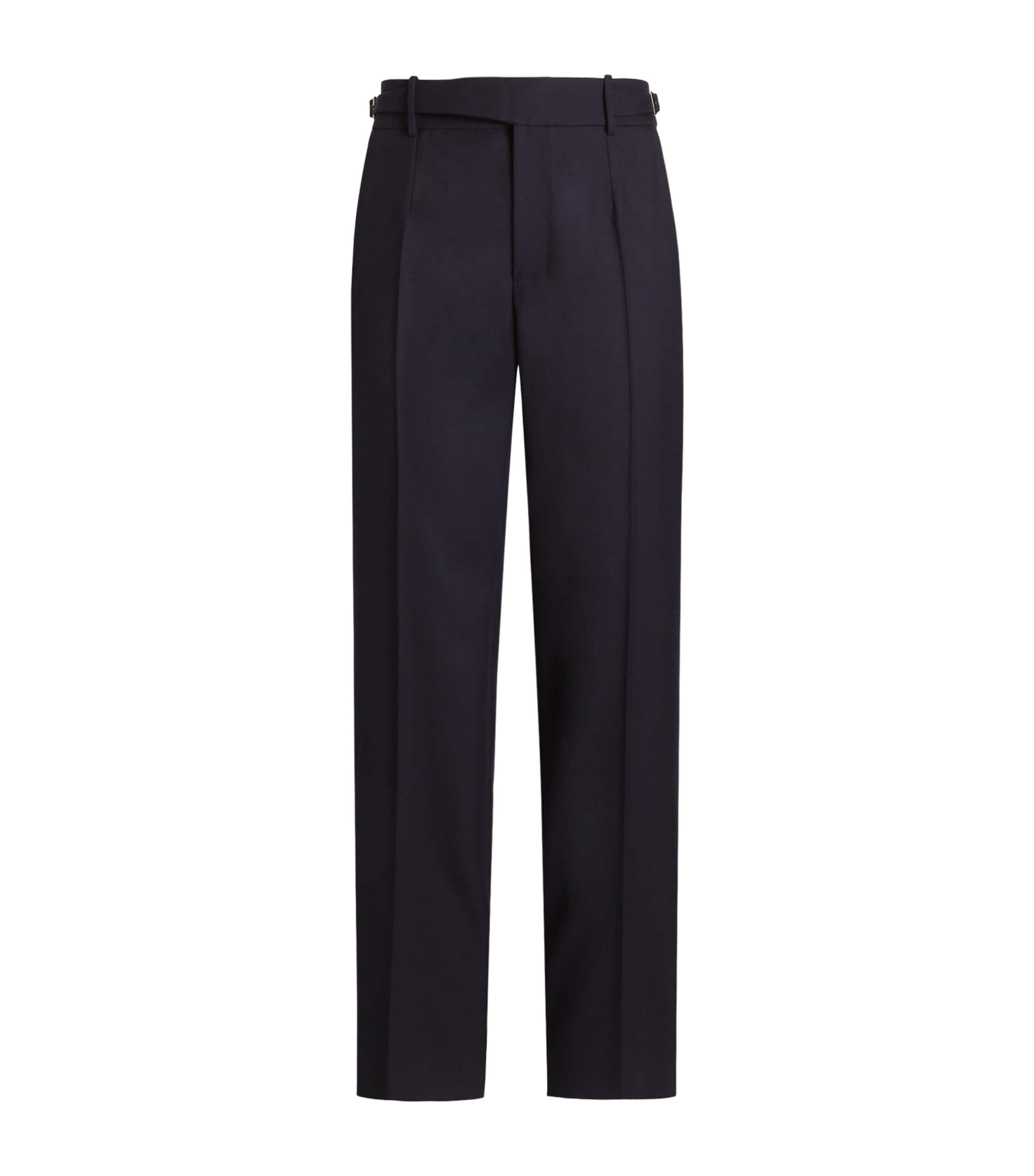 Dolce&Gabbana Virgin Wool Pleated Trousers by DOLCE&GABBANA