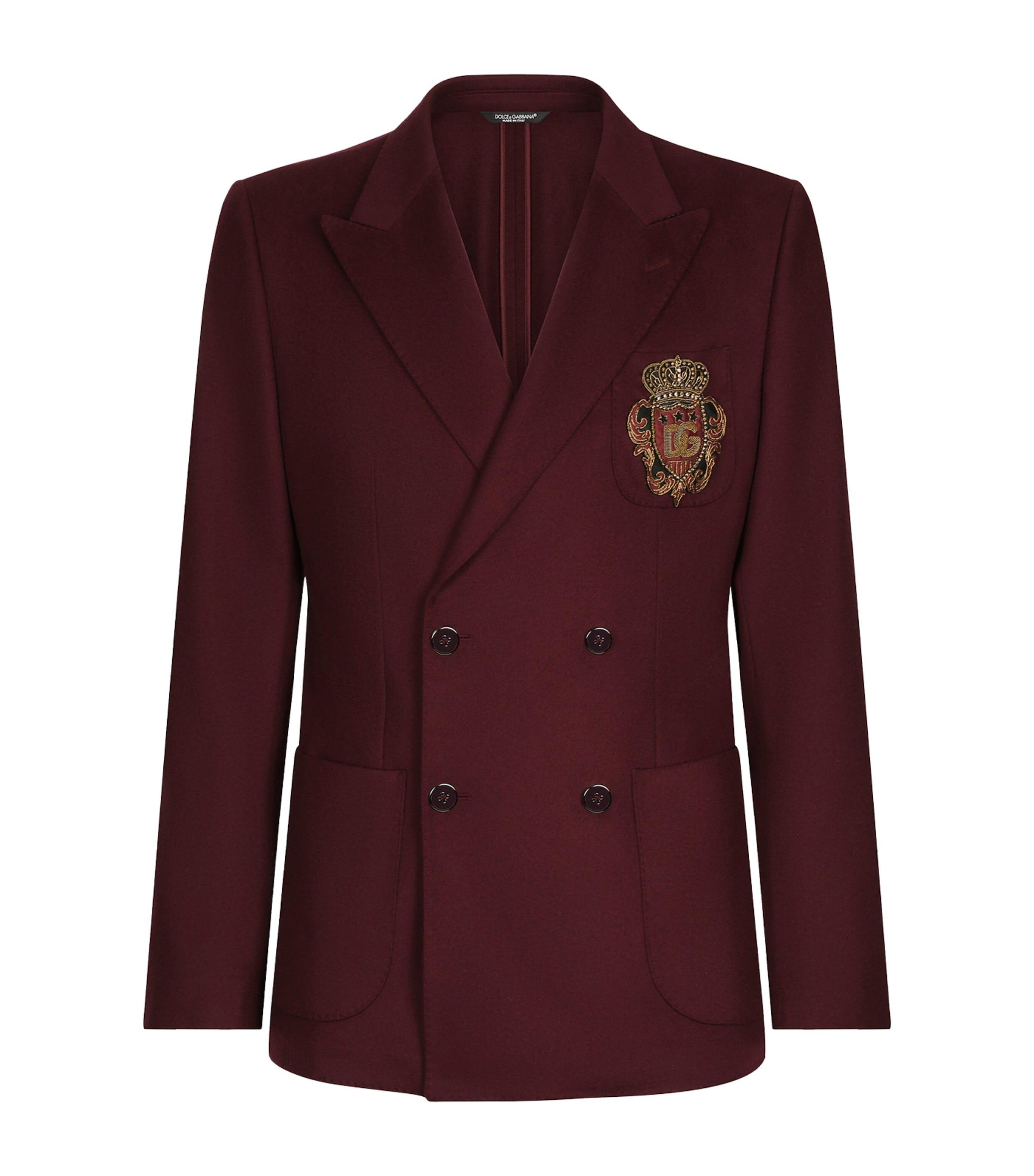 Dolce&Gabbana Wool-Cashmere DG Patch Jacket by DOLCE&GABBANA