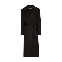 Double breasted cashmere baize coat by DOLCE&GABBANA