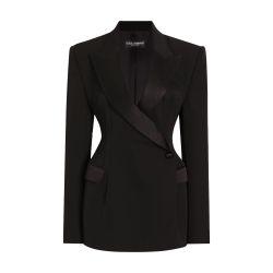 Double-breasted wool tuxedo jacket by DOLCE&GABBANA