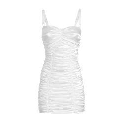 Draped satin mini dress by DOLCE&GABBANA