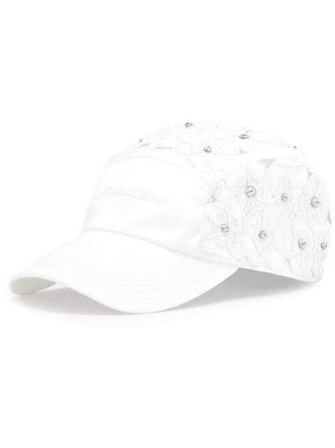 Drill baseball cap with all-over rhinestone embellishment by DOLCE&GABBANA