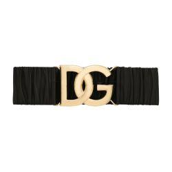 Elasticated leather belt by DOLCE&GABBANA