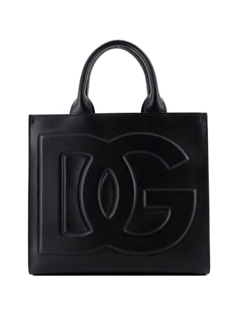 Embossed Logo Beatrice Leather tote bag by DOLCE&GABBANA 