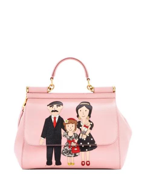 Family Miss Sicily Bag Patchwork Leather Medium satchel by DOLCE&GABBANA 