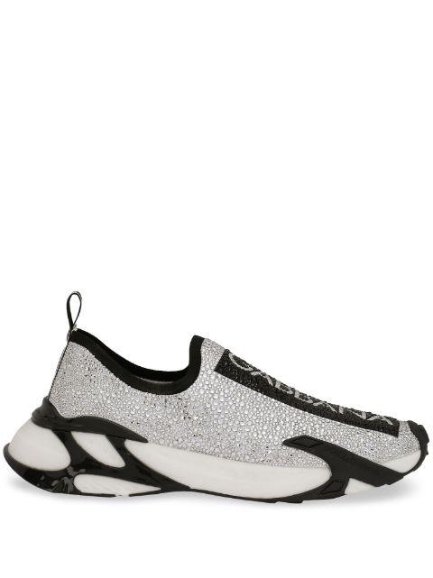 Fast rhinestone-embellished sneakers by DOLCE&GABBANA