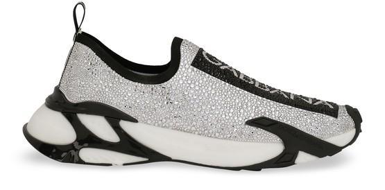 Fast sneakers with fusible rhinestones by DOLCE&GABBANA