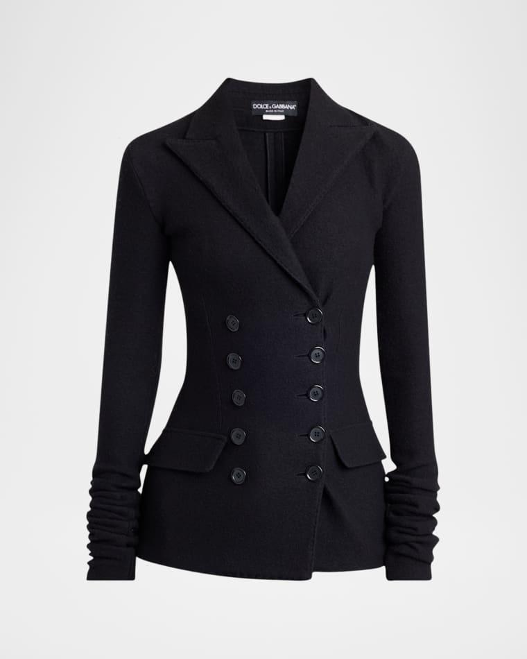 Fitted Double-Breasted Wool Blazer by DOLCE&GABBANA