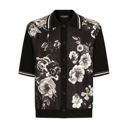 Floral oversize silk cotton shirt by DOLCE&GABBANA