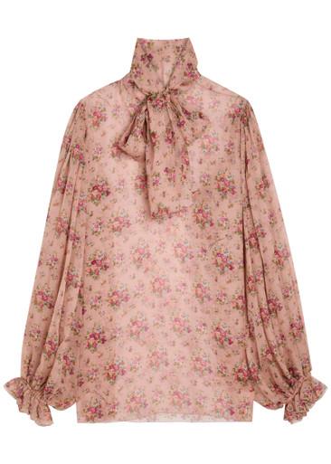 Floral-print silk blouse by DOLCE&GABBANA