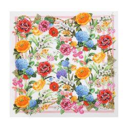 Floral-print silk twill scarf (70x70) by DOLCE&GABBANA