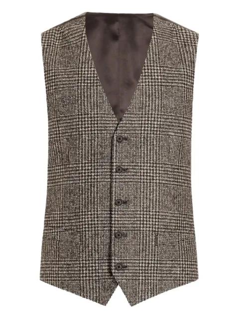 Glen check-pattern waistcoat by DOLCE&GABBANA