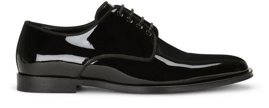 Glossy patent leather derby shoes by DOLCE&GABBANA