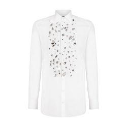 Gold-fit tuxedo shirt by DOLCE&GABBANA