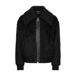 Hairy-hand woolen fabric bomber by DOLCE&GABBANA