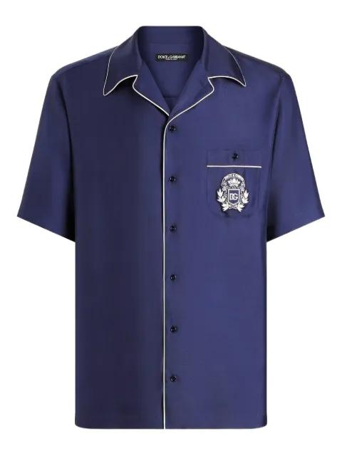 Hawaii piping-embroidered shirt by DOLCE&GABBANA
