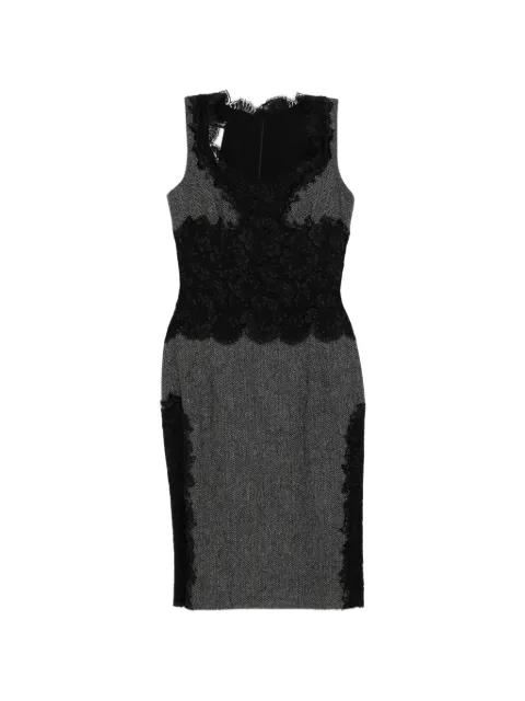 Herringbone laced dress by DOLCE&GABBANA 