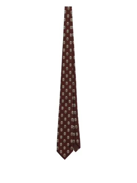 Jacquard tie with heraldic shields by DOLCE&GABBANA