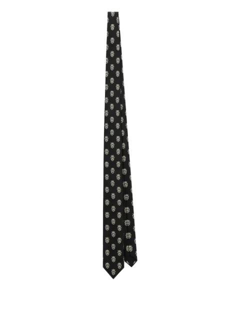 Jacquard tie with heraldic shields by DOLCE&GABBANA