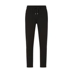 Jersey jogging pants with branded plate by DOLCE&GABBANA
