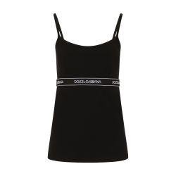 Jersey top with branded elastic by DOLCE&GABBANA