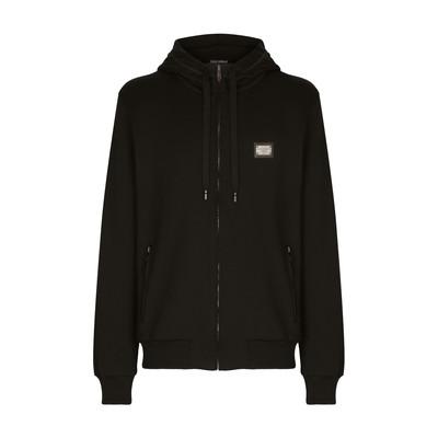 Jersey zip-up hoodie by DOLCE&GABBANA