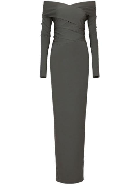 KIM DOLCE&GABBANA Milano-rib maxi dress by DOLCE&GABBANA