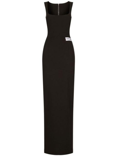 KIM DOLCE&GABBANA Milano-rib maxi dress by DOLCE&GABBANA