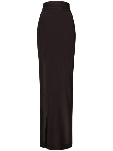 KIM DOLCE&GABBANA belted maxi skirt by DOLCE&GABBANA