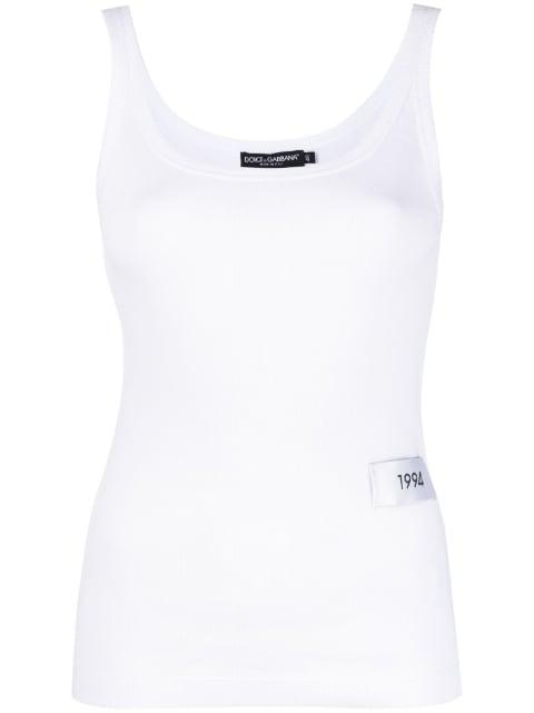 KIM DOLCE&GABBANA cotton tank top by DOLCE&GABBANA
