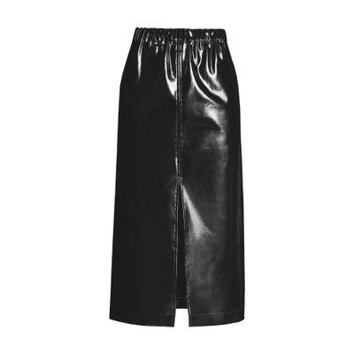 Lace pencil skirt with slit by DOLCE&GABBANA