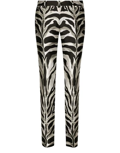 Lamé jacquard pants with zebra design by DOLCE&GABBANA